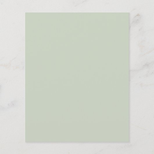 Budget Abstract Sage Green Wedding Uitnodiging (Achterkant)