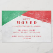 Budget Abstract Verf Nieuwe Home Foto Holiday Kaar (Achterkant)