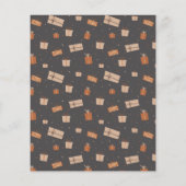 Budget Abstracte kerstboomfoto-feestdag Kaart (Achterkant)