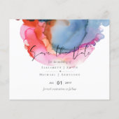 BUDGET abstracte regenboog Waterverf bruiloft (Voorkant)