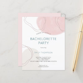Budget Abstracte Shapes Bachelorette Party nodigt