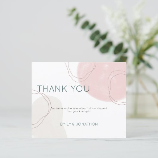 Budget Abstracte Vormen Fotobruiloft Hartelijk dan (Staand voorkant)