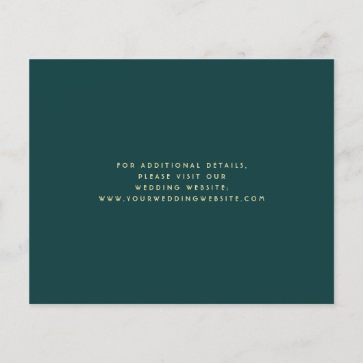 Budget Abstracte Waterverf Blauwgroen Gold Save th (Achterkant)