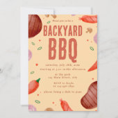 Budget Achtertuin BBQ Vaderdag Party Kaart (Voorkant)