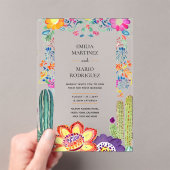 BUDGET Acryl Clear Fiesta Folkart Wedding Uitnodigingen (Insitu (Draagbaar))