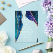 BUDGET Acryl Trouw STERRENNACHT HEMELSE LUCHT Acryl Uitnodigingen (Insitu (Huwelijk))