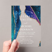 BUDGET Acryl Trouw STERRENNACHT HEMELSE LUCHT Uitnodigingen (Insitu (Draagbaar))