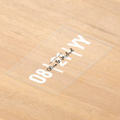 BUDGET Acrylbruiloft Save the Date Minimalist Acryl Uitnodigingen (Laagn)