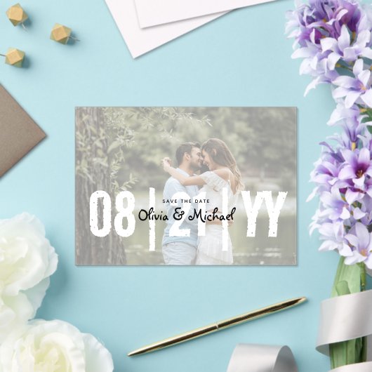 BUDGET Acrylbruiloft Save the Date Ondoorzichtige  Acryl Uitnodigingen (Insitu (Huwelijk))