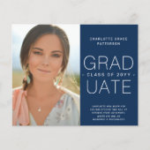 Budget Afstudeer Aankondiging Foto Minimalistisch Flyer (Voorkant)