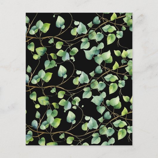 Budget Afstudeerder Aankondiging Boho Arch Zwart I (Achterkant)