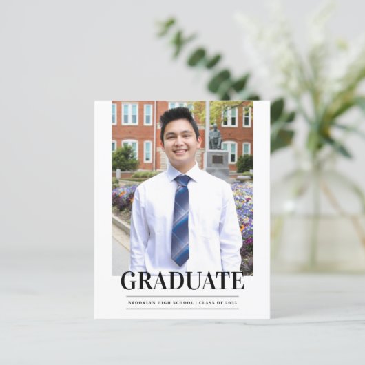 Budget AFSTUDEERDER Formele Afstuderen Foto aankon (Staand voorkant)