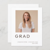 Budget Afstudeerder Foto Afstuderen Aankondiging (Voorkant / Achterkant)