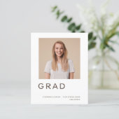 Budget Afstudeerder Foto Afstuderen Aankondiging (Staand voorkant)