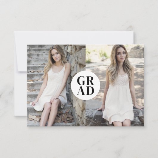 Budget AFSTUDEERDER Foto Afstuderen Aankondiging K (Voorkant)