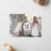 Budget AFSTUDEERDER Foto Afstuderen Aankondiging K (Voorkant / Achterkant in situ)