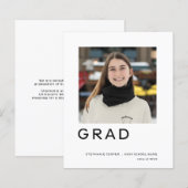 Budget Afstudeerder Foto Afstuderen Eenvoudige bek (Voorkant / Achterkant)