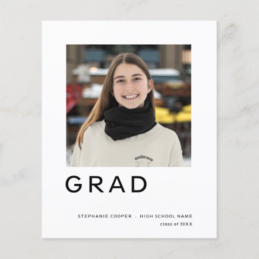 Budget Afstudeerder Foto Afstuderen Eenvoudige bek (Voorkant)