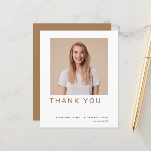 Budget Afstudeerder Foto Gold Afstuderen Hartelijk (Voorkant / Achterkant in situ)