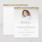 Budget Afstudeerder Foto Gold Glitter Hartelijk da (Voorkant / Achterkant)