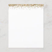 Budget Afstudeerder Foto Gold Glitter Hartelijk da (Achterkant)