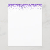 Budget Afstudeerder Foto Paars Glitter Hartelijk d (Achterkant)