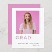 Budget Afstudeerder Fotoroze Afstuderen Aankondigi (Voorkant / Achterkant)