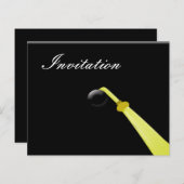 Budget Afstudeerder Pet Graduation party Invitatio (Voorkant / Achterkant)