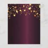 Budget afstudeerfeest burgundy gouden sterren 2023 (Achterkant)