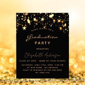 Budget afstuderen 2025 partij zwart gouden sterren