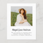 Budget Afstuderen 2 Foto Modern 2023 Eenvoudige Ka (Achterkant)