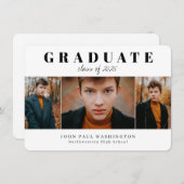 Budget Afstuderen 3 Aankondiging van het Foto Afst (Voorkant / Achterkant)