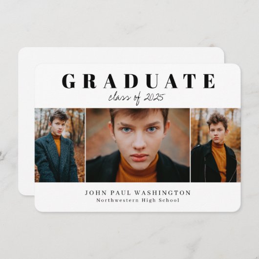 Budget Afstuderen 3 Aankondiging van het Foto Afst (Voorkant / Achterkant)