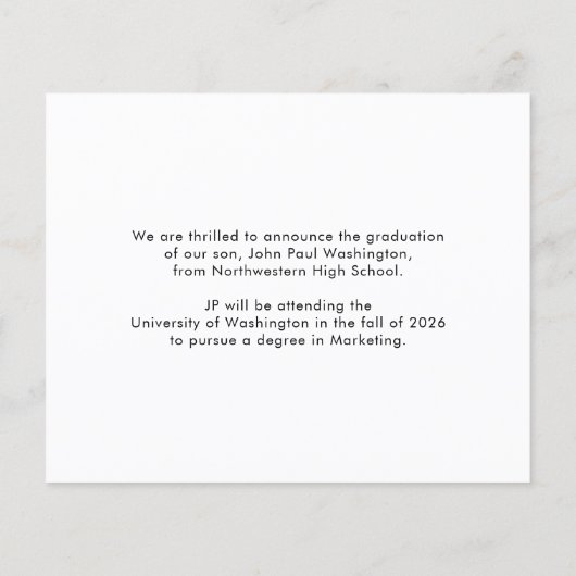 Budget Afstuderen 3 Aankondiging van het Foto Afst (Achterkant)