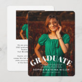 Budget Afstuderen Aankondiging Afstuderen foto's (Voorkant / Achterkant)