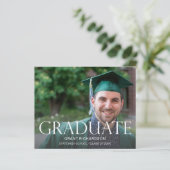 Budget Afstuderen Aankondiging Afstuderen foto's (Staand voorkant)