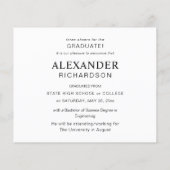 Budget Afstuderen Aankondiging Afstuderen foto's (Achterkant)