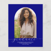 Budget Afstuderen aankondiging Foto Arch Navy (Voorkant)