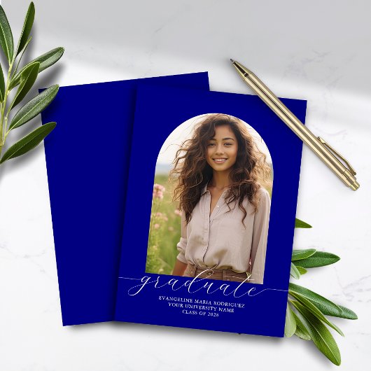 Budget Afstuderen aankondiging Foto Arch Navy