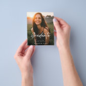 Budget  Afstuderen Aankondiging Foto Flyer (Hand)