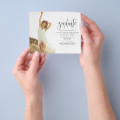 Budget Afstuderen Aankondiging Foto minimalistisch Flyer (Hand)
