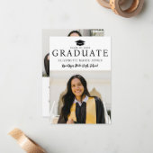 Budget AFSTUDEREN Afstudeerder Pet Photo Afstudere Notitiekaartje (Voorkant / Achterkant in situ)
