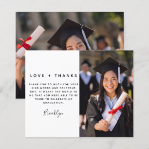 BUDGET Afstuderen Afstuderen Foto Dank je kaart