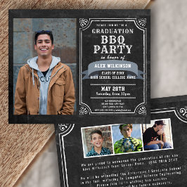 BUDGET Afstuderen BBQ Party 4 Fotouitnodiging Flyer