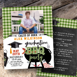 BUDGET Afstuderen BBQ Party Pset Photo Invitation