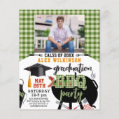 BUDGET Afstuderen BBQ Party Pset Photo Invitation (Voorkant)