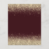 Budget Afstuderen Burgundy Gold Class of 2022 Flyer (Achterkant)