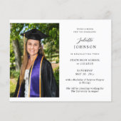 Budget Afstuderen Calligrafie Twee Aankondiging va Flyer (Achterkant)