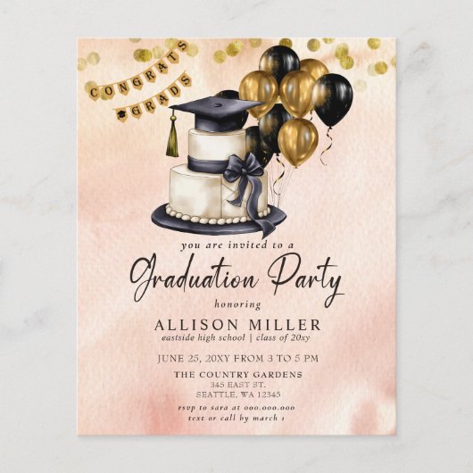 Budget Afstuderen Celebration Foto Afstuderen (Voorkant)