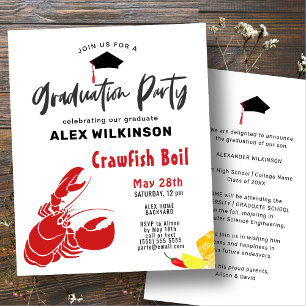 BUDGET Afstuderen Crawfish Boil Party - Uitnodigin Flyer
